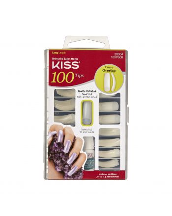 Kiss 100Ps08 100 Nails Curve Overlap