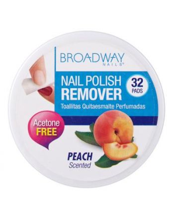 Broadway neglelakkfjerner pads peach