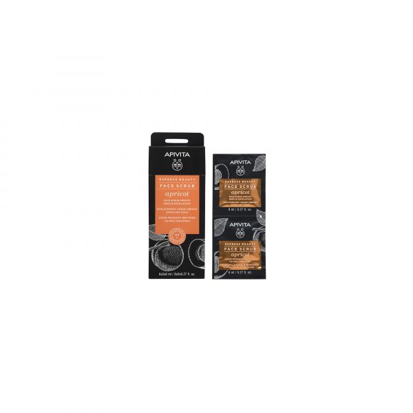 Apivita express beauty face scrub apricot