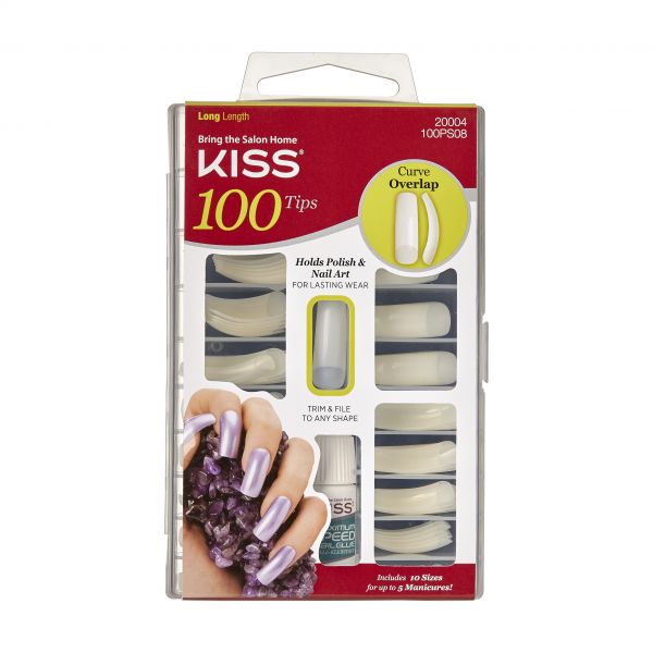 Kiss 100Ps08 100 Nails Curve Overlap