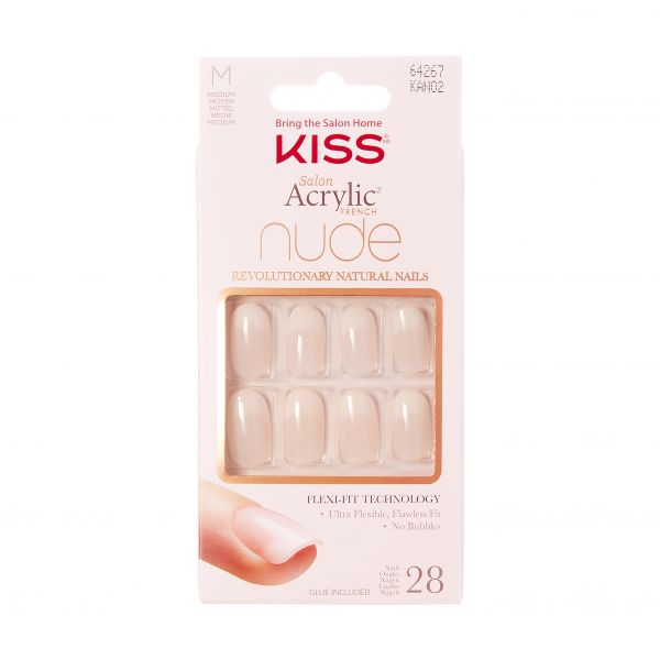 Kiss Salon Acrylic Nude Nails Graceful