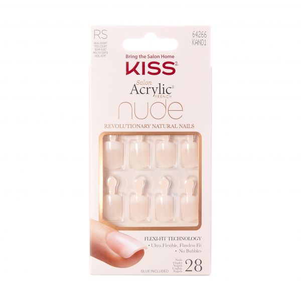 Kiss Salon Acrylic Nude Nails Breathtaking